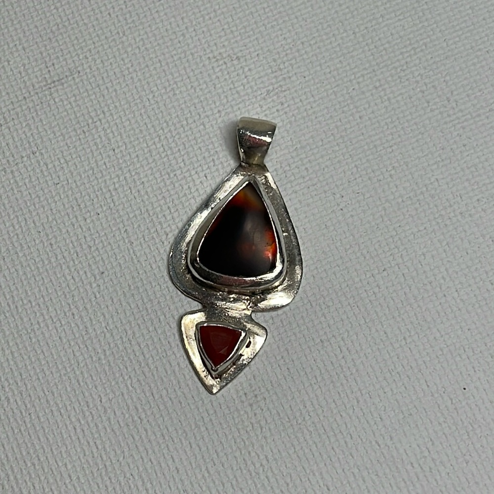 Sterling Silver and Tigers eye pendant